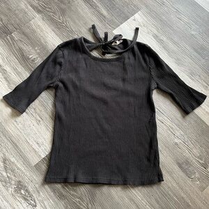 🌴 Madewell Ribbed Open Back Top